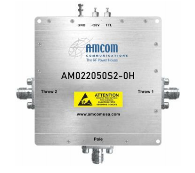 AMCOM大功率200–2000MHz SPDT T/R開關(guān)AM022050S2-0H